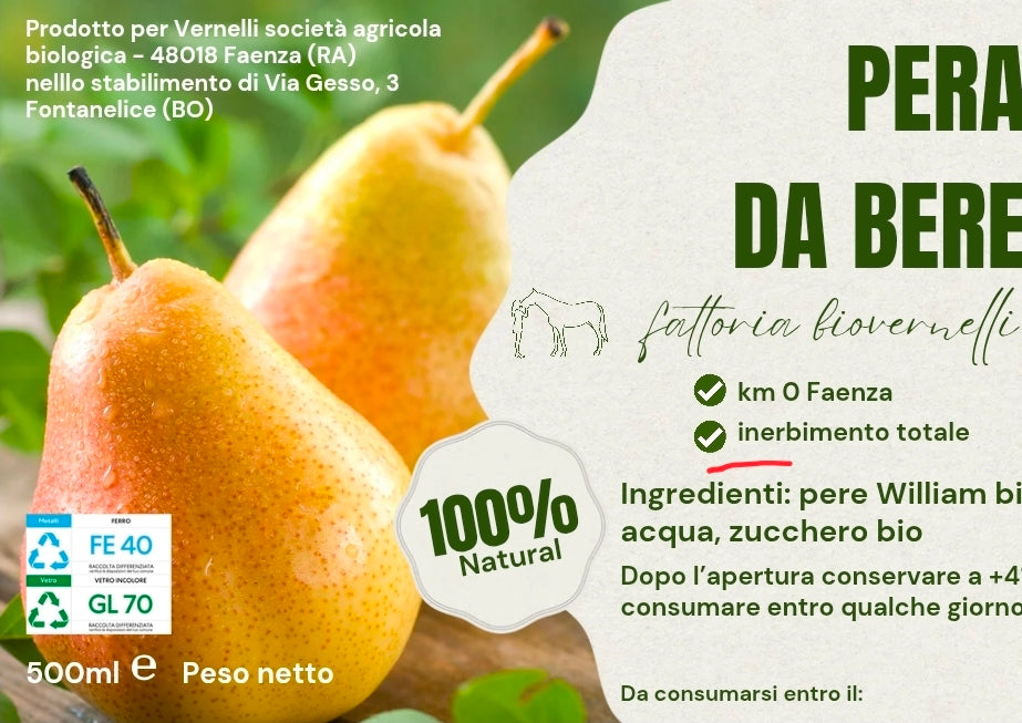 Succo di frutta - Pera da bere - 8 bottiglie da 200 ml € 20 spedizione gratuita